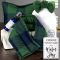 Sometimes You Need A Warm Hug,  Generic Unisex Microwave Heating Pads Gift Set, Green Plaid